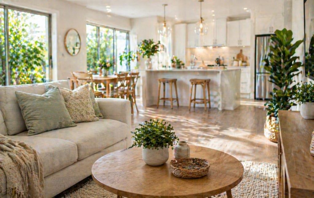 Bright clean modern home interior representing regular house cleaning services in Mandurah.